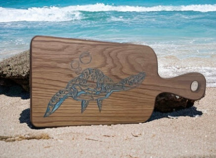 SEA TURTLE CHARCUTERIE/CUTTING BOARD COMBO