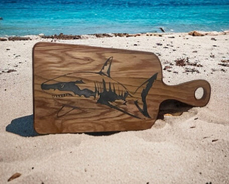 SHARK CHARCUTERIE/CUTTING BOARD COMBO