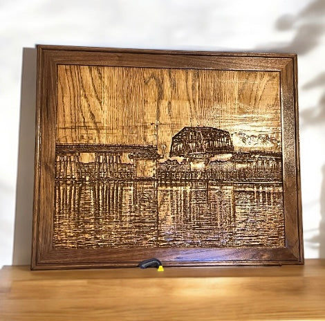 3D CARVING OF THE WOODS MEMORIAL BRIDGE